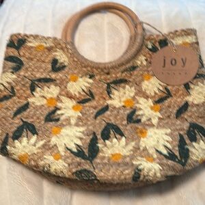 Susan Joy Handwoven Vegan Madison Niche Jute Daisy Tote